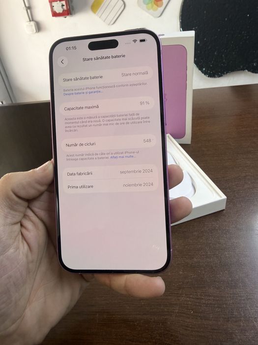Vand Iphone 16 Plus 128Gb pink Full box