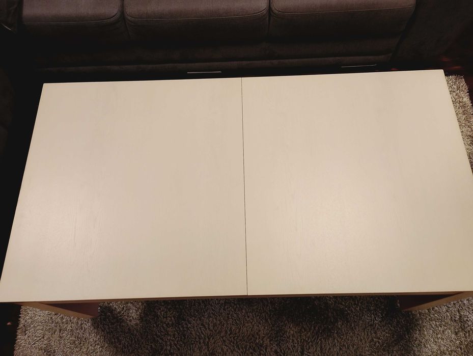 Разтегателна холна маса - дърво, масив, цвят бреза