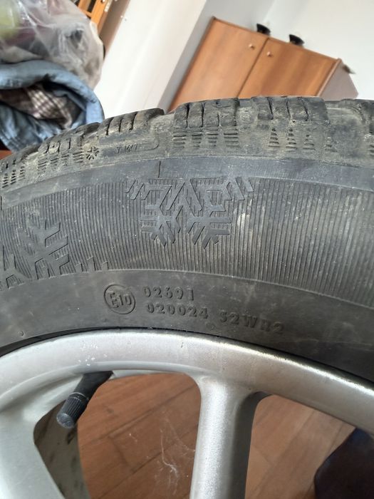 4 jante aliaj plus cauciucuri iarna 16R opel