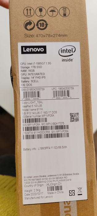 Lenovo IdeaPad 5 i7 gen 10 cod 3393