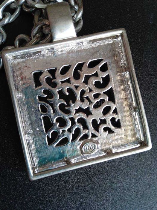 Бижута колие синджир медальон