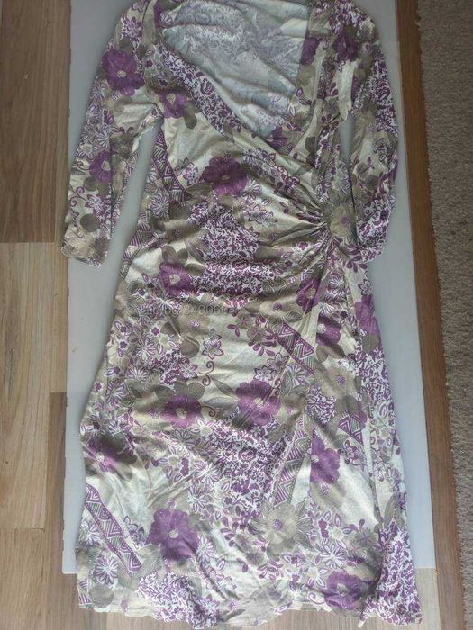 Рокля, вискоза с еластан размер М