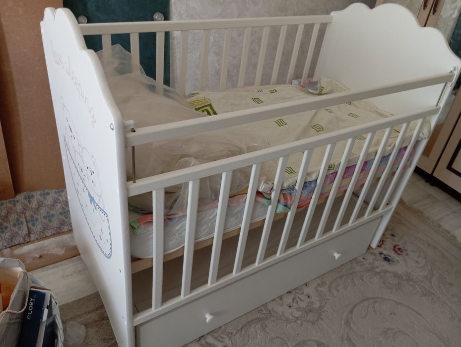 Детская кровать с колыбелью