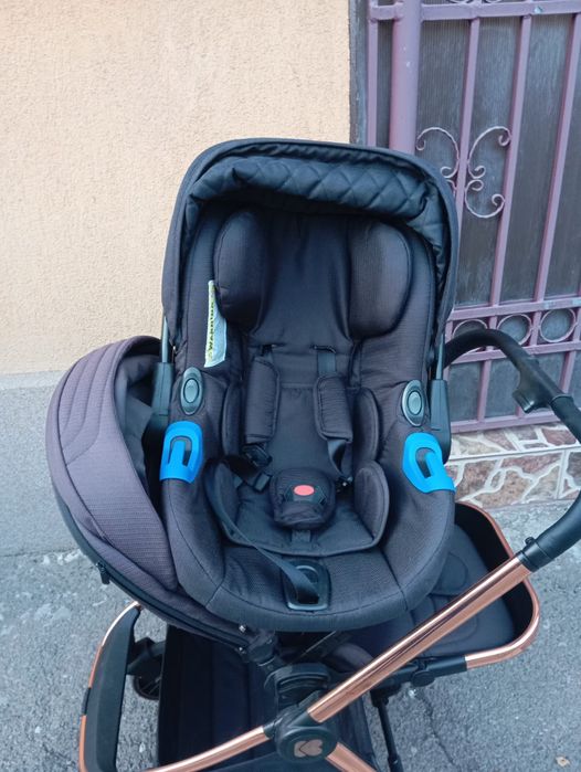 Carucior 3 in 1, Kikka Boo, Negru