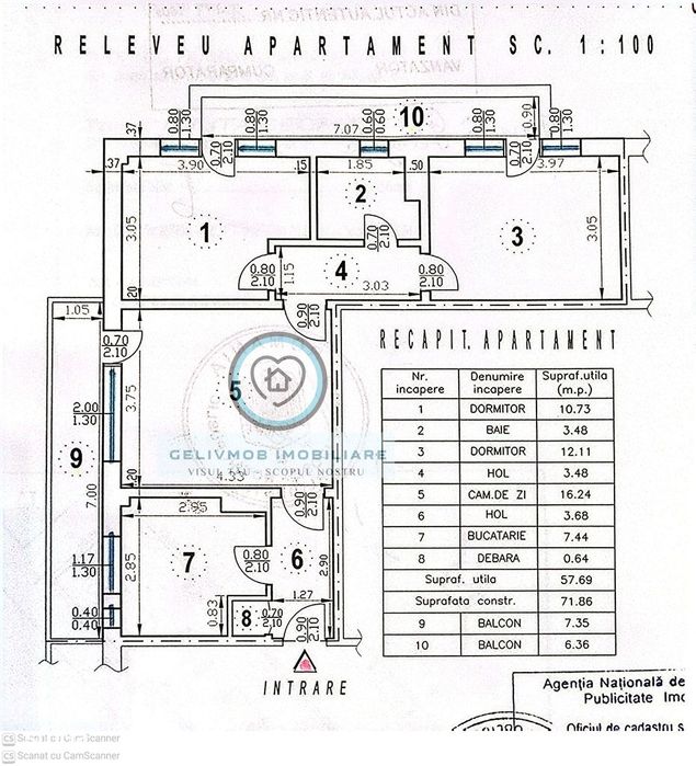 Ploiești –Complexul Mic | 3 camere | 7/9| 2 balcoane+2 vederi,Lift nou