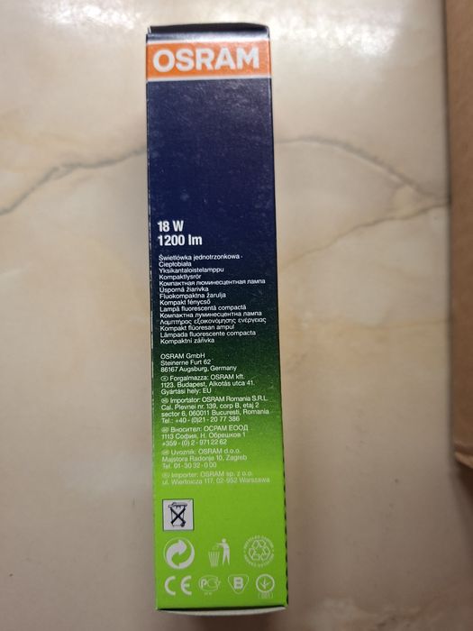 Lampa fluorescenta osram 18w