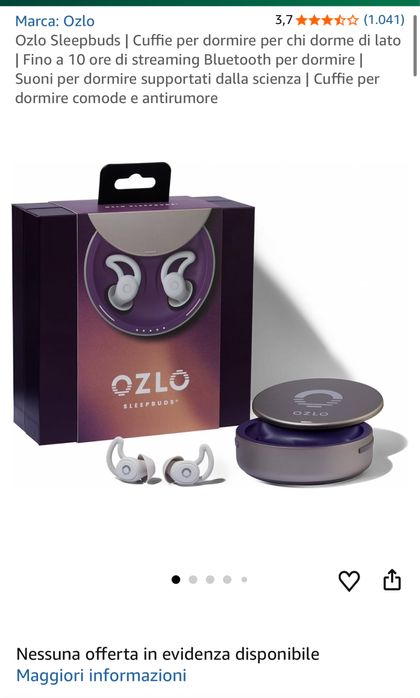 Ozlo sleepbuds, casti concepute pentru somn, sigilate, transport incus