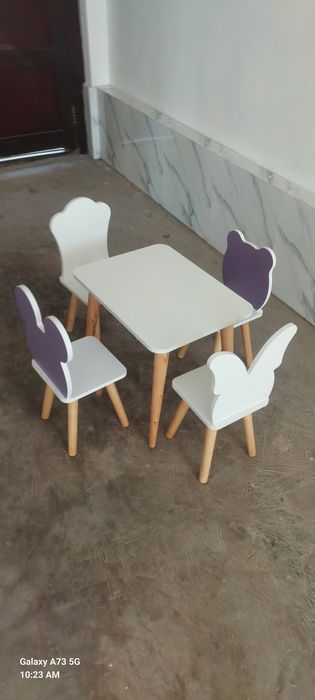 Детский стол стул Bolalar uchun stol stul