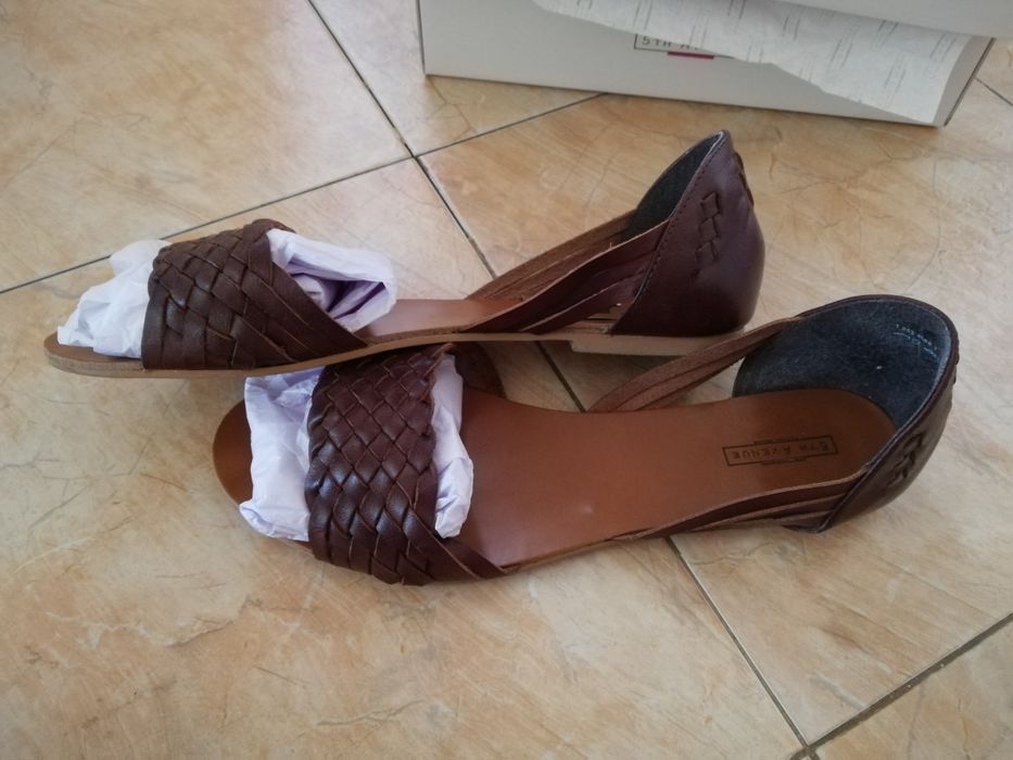 Дамски сандали естествена кожа