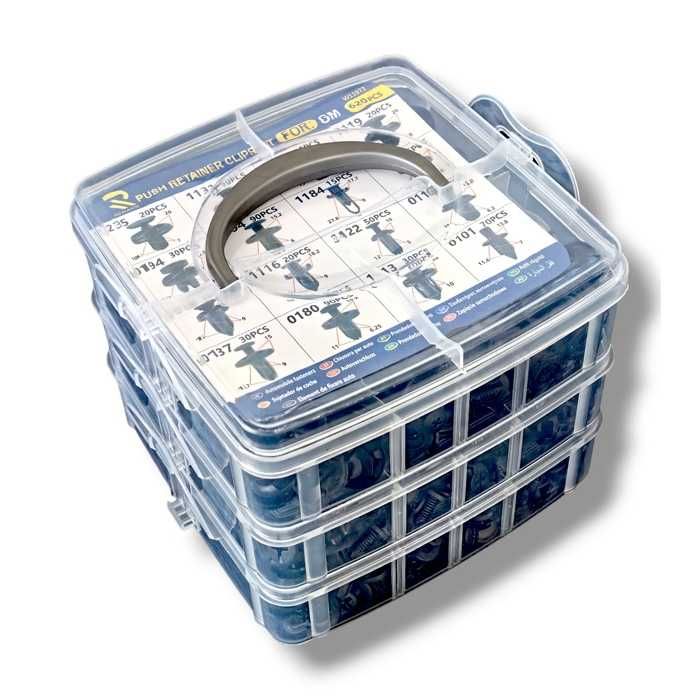 Копки, щипки за интериора – 620 бр / Кутия