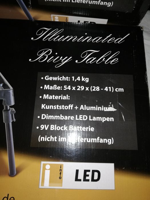Masute pescar Anaconda Iluminated Bivy Table