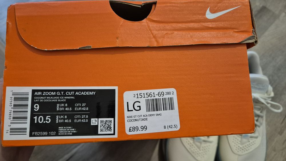 Маратонки Nike Air Zoom G.t. Cut