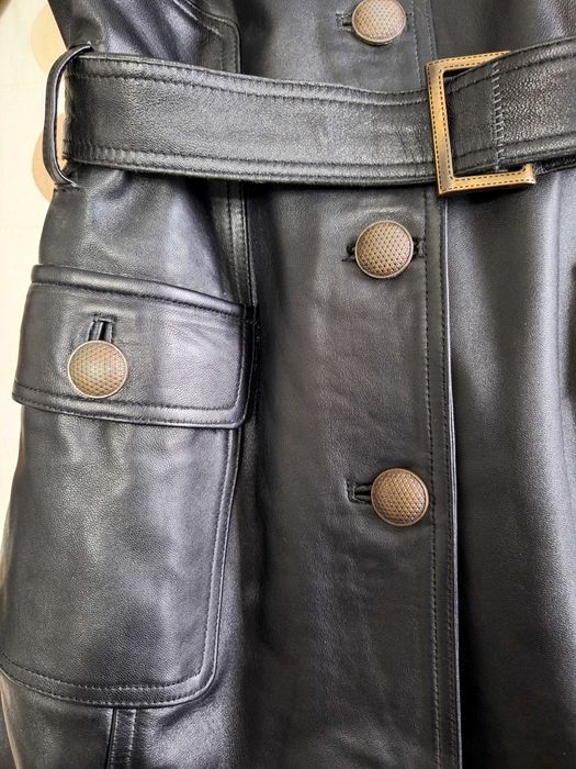 Кожено манто от естествена кожа