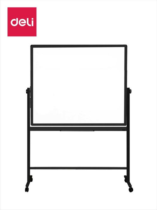 Доска двухсторонняя, с подставкой Deli 7882 белая, 90x120см Скидки !!!