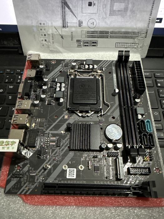 Placa de baza PC Jia Hua YU B75/H61 socket LGA1155 DDR3 , SSD M.2 , Intel i3/i5/i7 gen 2-3 , netestata