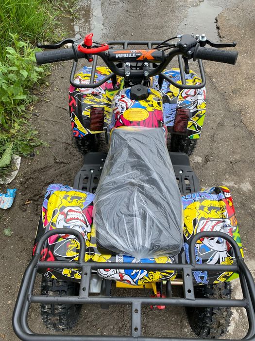 ATV Grafitty galben 49cc viteza reglabilă nou cu garanție și livrare