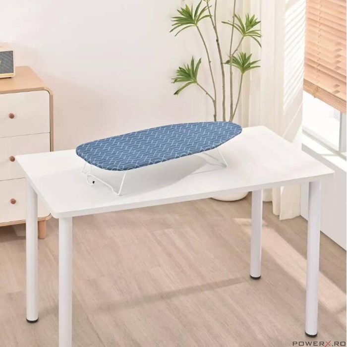 Masa de calcat mini, albastru, Kinghoff