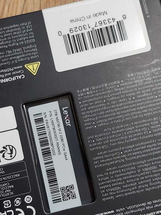 2TB M.2 NVMe Lexar NM790 (Нови)