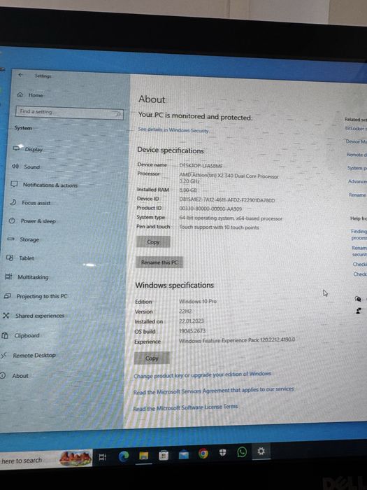 SSD 120GB cu win 10 pro