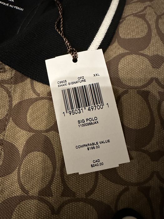 Поло мужское оригинал COACH
