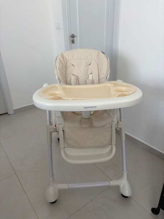 Scaun de masa Wunderkid Swing 2 in 1, cu leagan, Bej