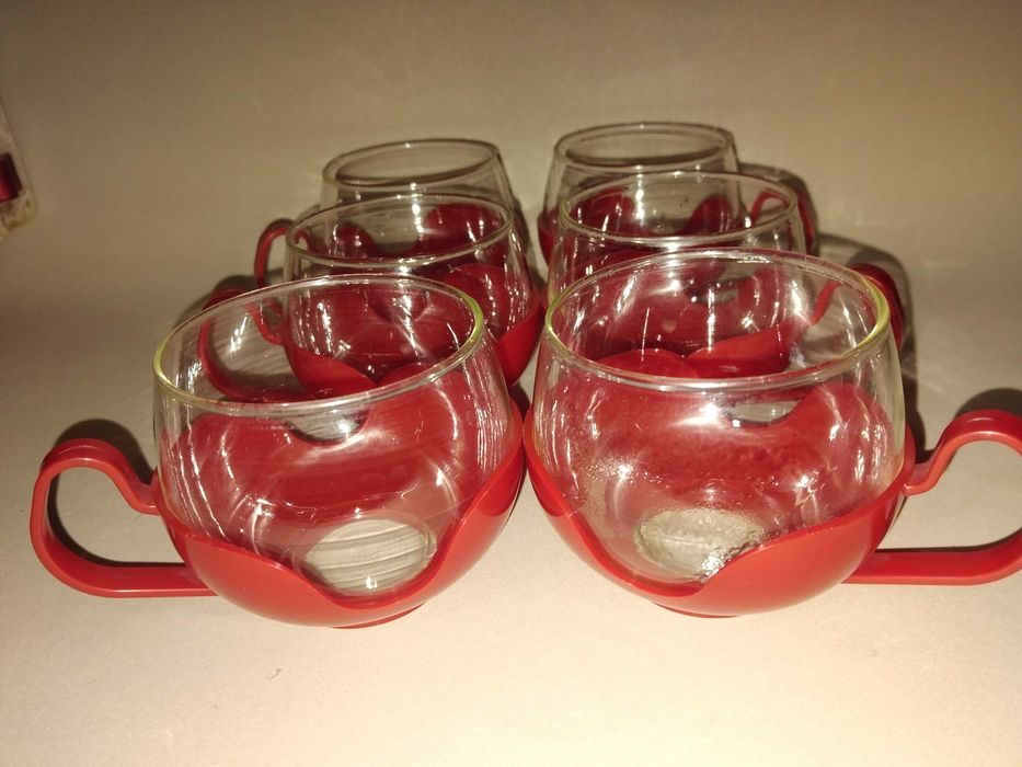 Ретро комплект 6 бр чаши за чай/кафе – Space Age дизайн (70-те години)