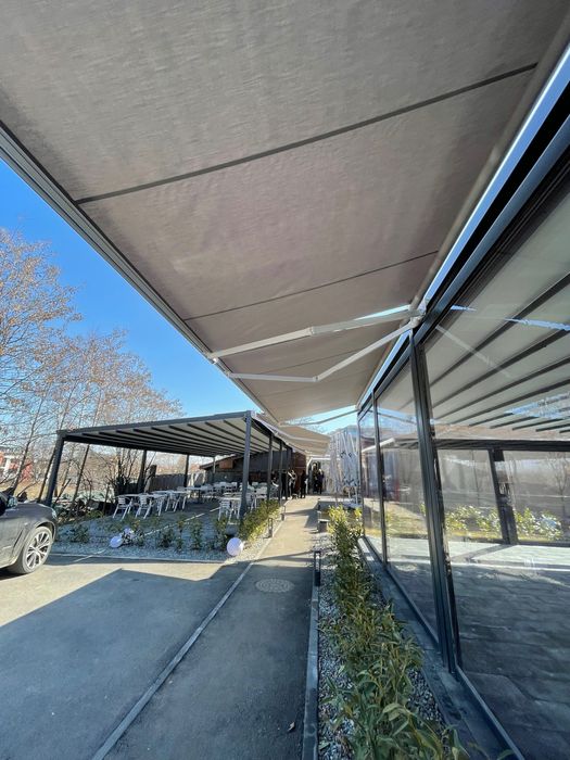 Copertine/Marchize retractabile. Casetate, Simple, Verticale, Zip