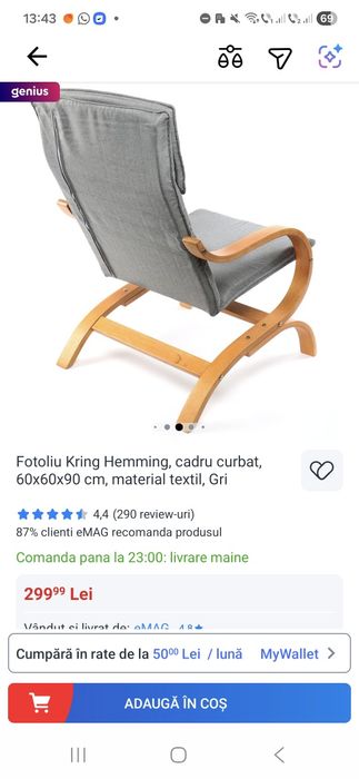 Fotoliu tip ikea