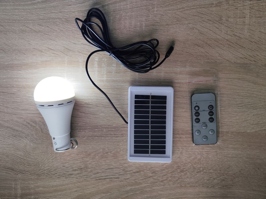 LED соларна къмпинг/палатка/риболов лампа с дистанционно управление
