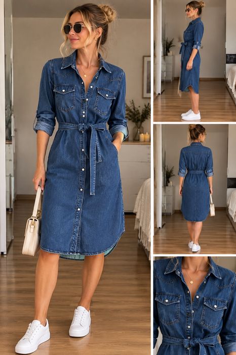 Дънкова рокля Massimo Dutti
