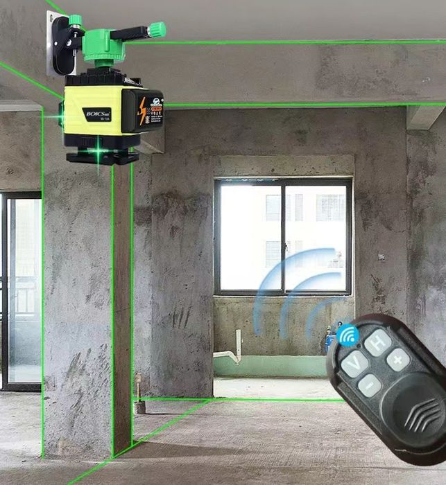 Лазерный уровень 4д комплект