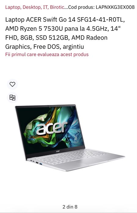 Laptop Acer Swift GO 14