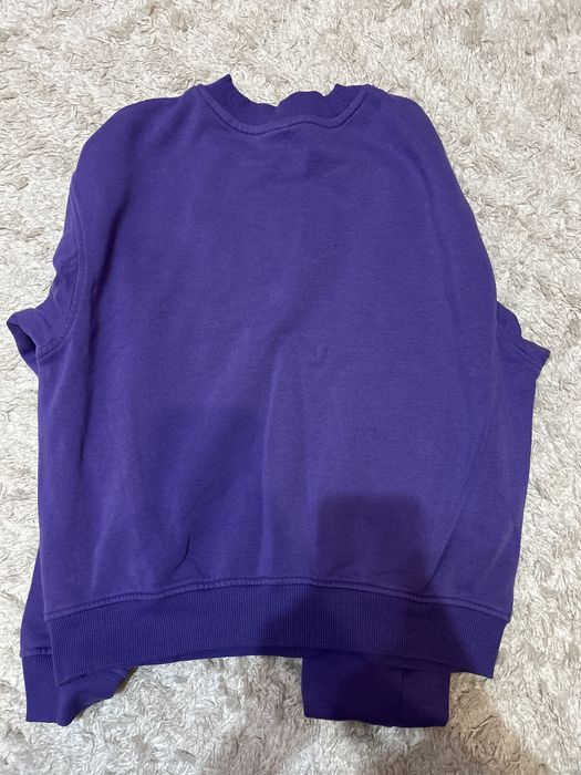 Лилаво худи без качулка от H&M размер М