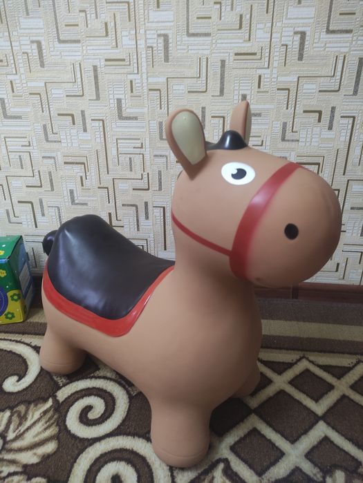 Прыгун ослик резиновый