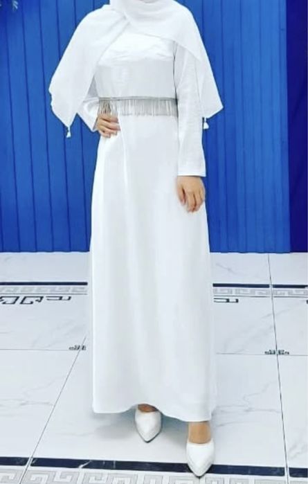 белое нежное платья