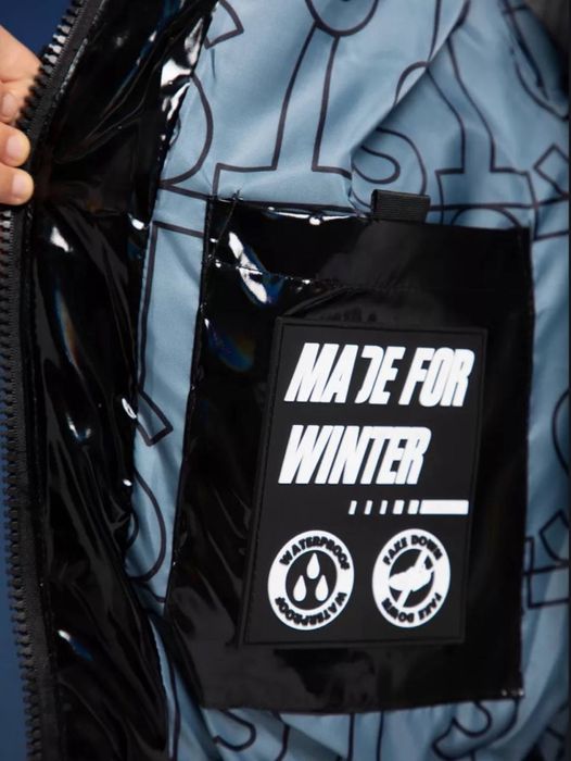 Пуховик оверсайз для девочки