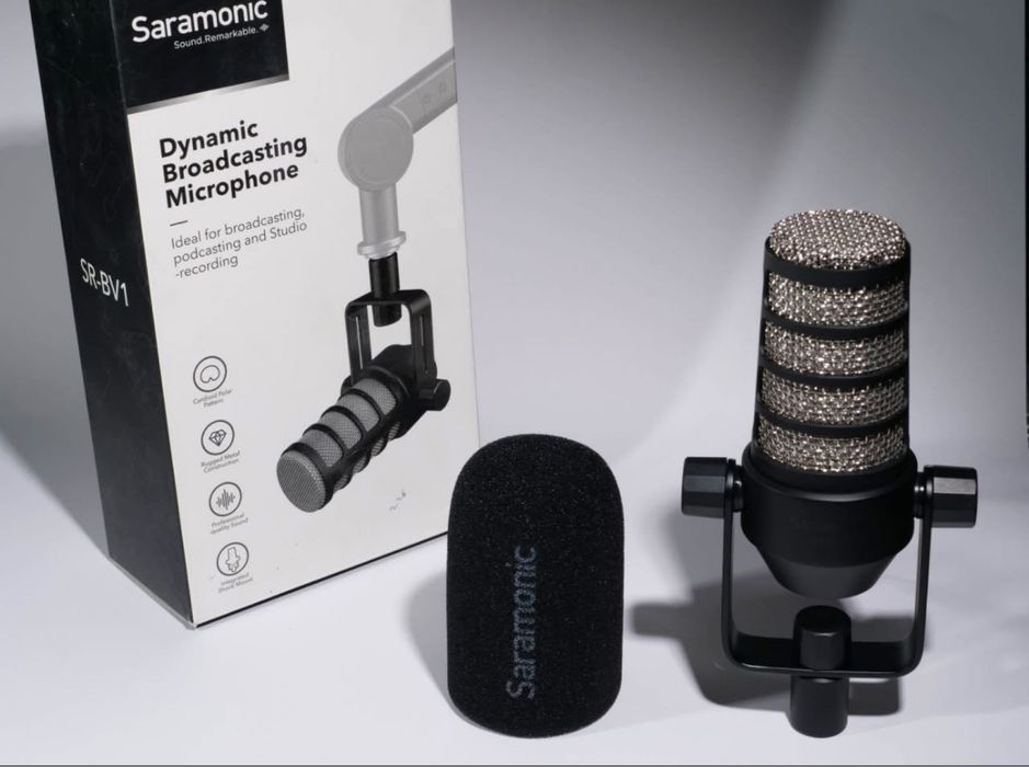 Микрофон для Подкаст съёмок Saramonic SR-BV1
