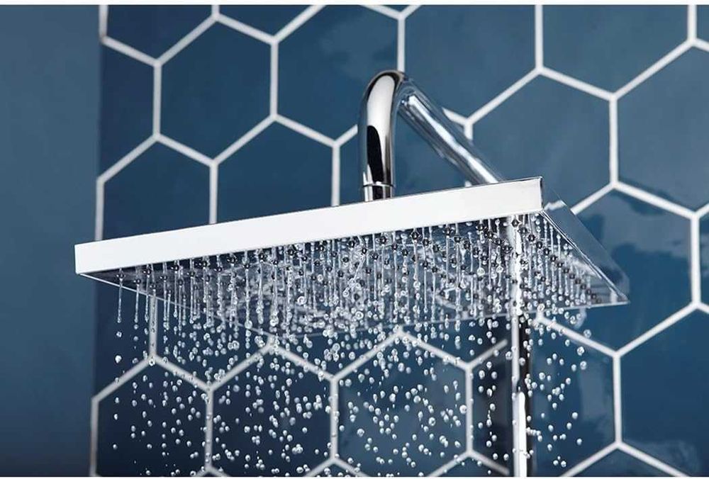 Душ колона с термостат и квадратна пита хром Jacob Delafon Brigitte