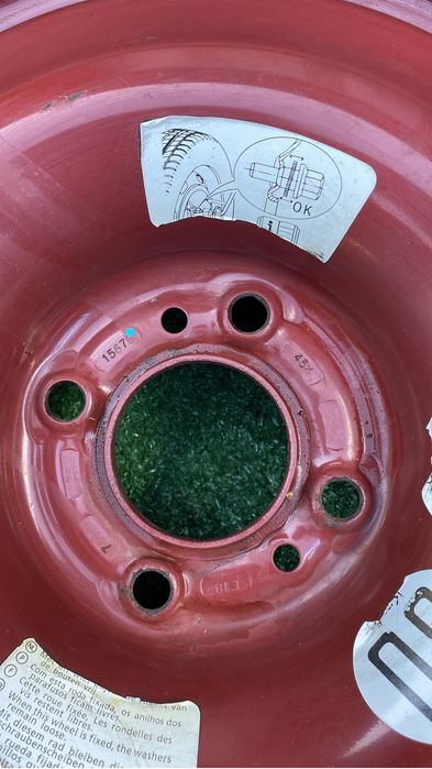 Roata rezerva slim îngustă originala Citroen Peugeot 125/80/15 4X108