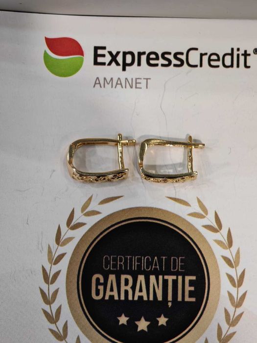 (Ag44 6701.1) Cercei aur 14k 2.17g