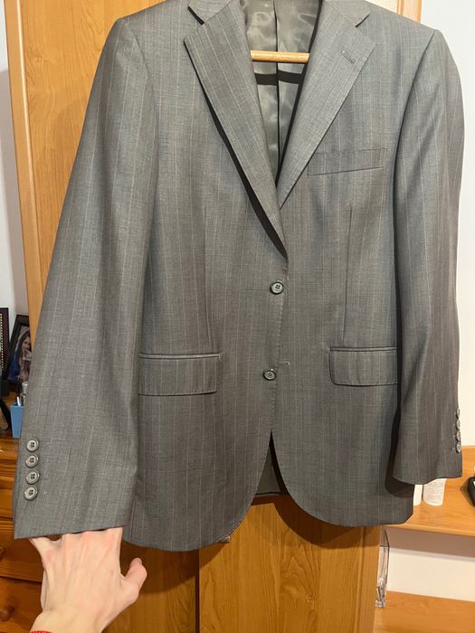 Чисто нов мъжки елегантен костюм Roberto Bassi