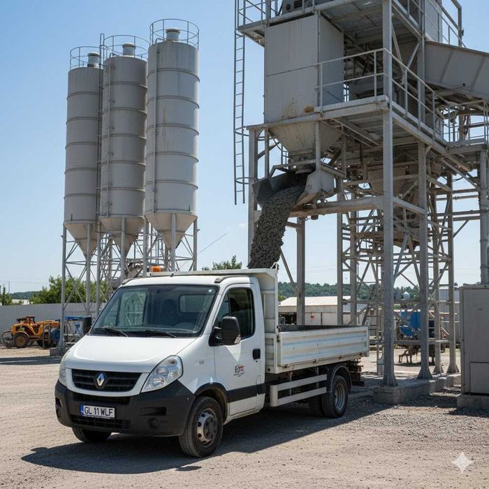 BETON SEMIUMED (Sapa/Borduri) – Autobasculantă 3.5t – Agregate
