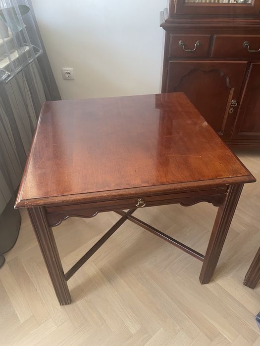 Класическо огледало с рамка масив,американско;Ikea бяло