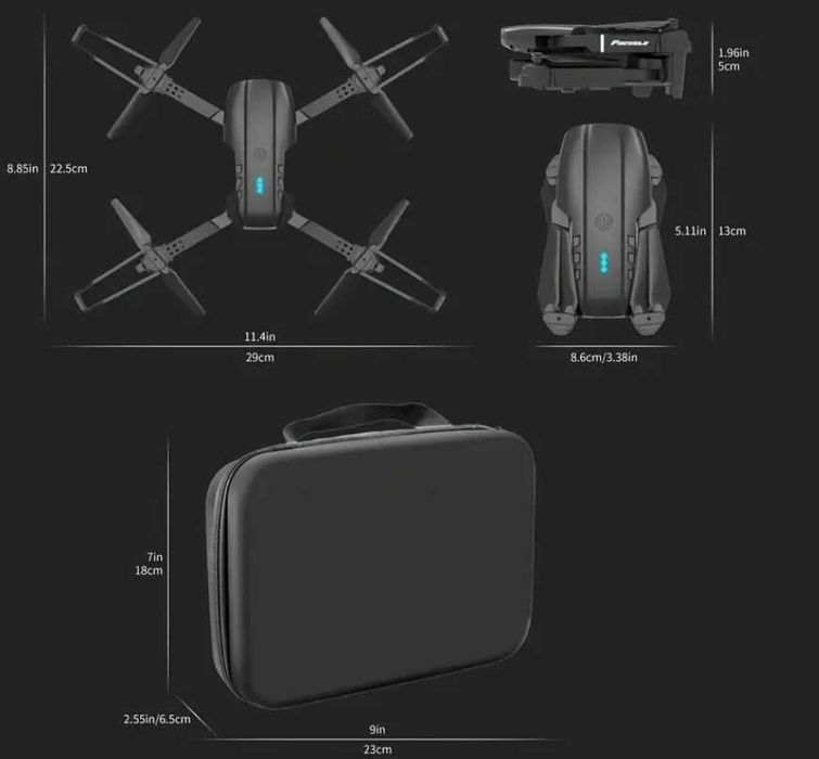 Е99 Про Дрон - WiFi - с двойна камера