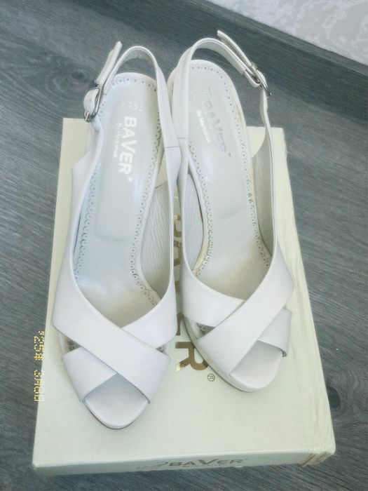 Белые летние  басаножки