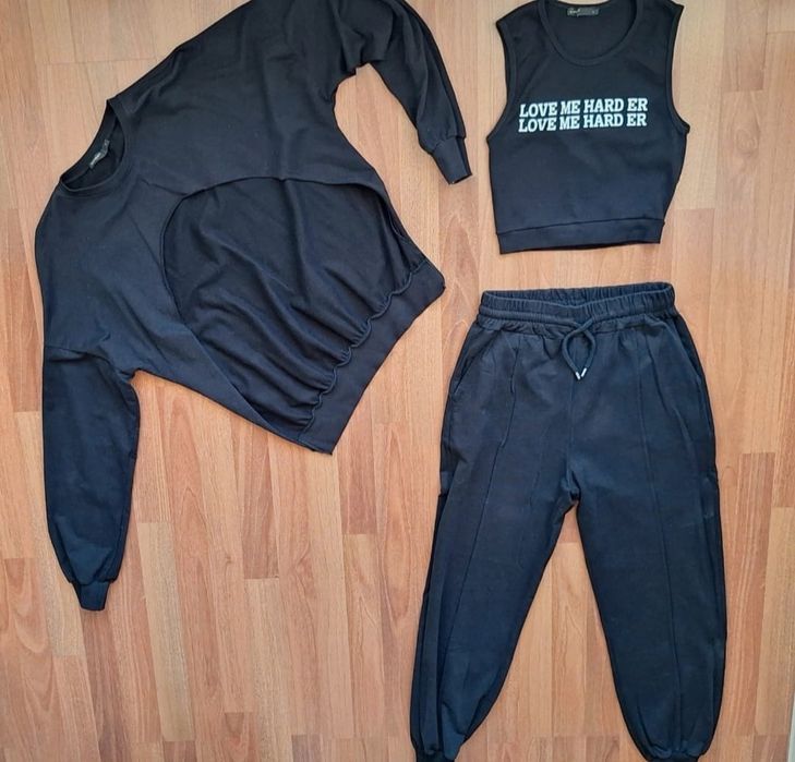 Trening,de fete pantalon ,top și bluză.