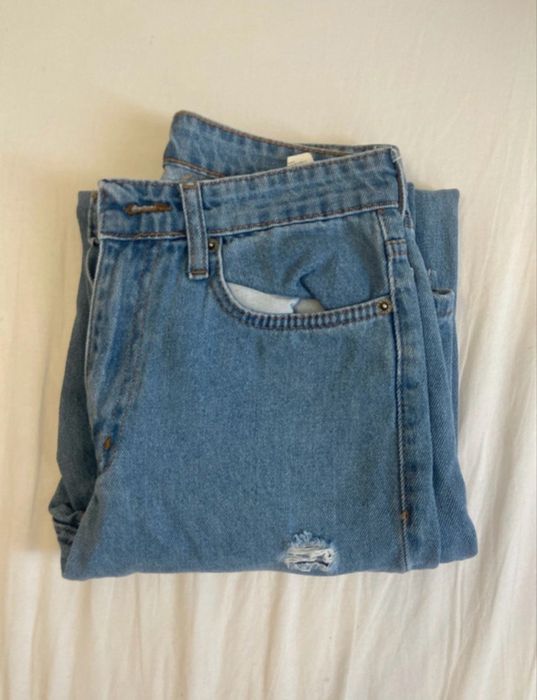 Blugi lungi cu model rupt