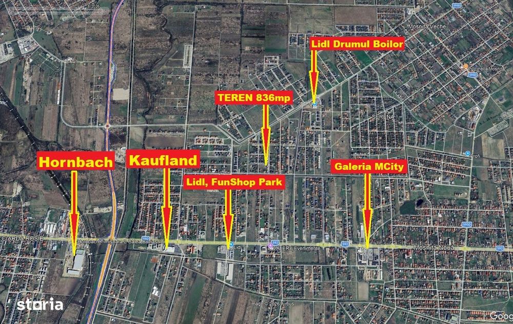 836mp TEREN MOSNITA - Toate Utilitatile - Locatie TOP
