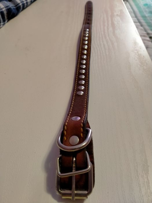 Ошейник натуральная кожа