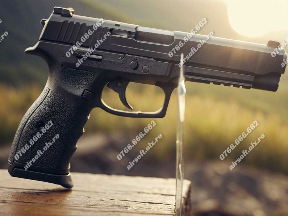 HDP ~Negru Mat~ 25 J ! Full Metal [PACHET COMPLET!] Pistol Co2 Airsoft